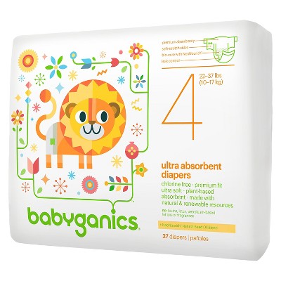 babyganics diapers size 4
