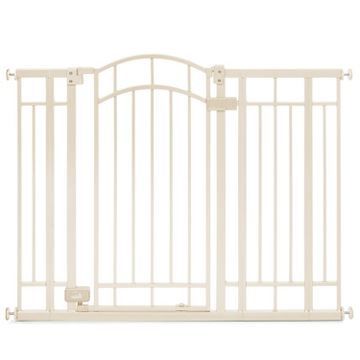 pressure mounted retractable baby safety gate