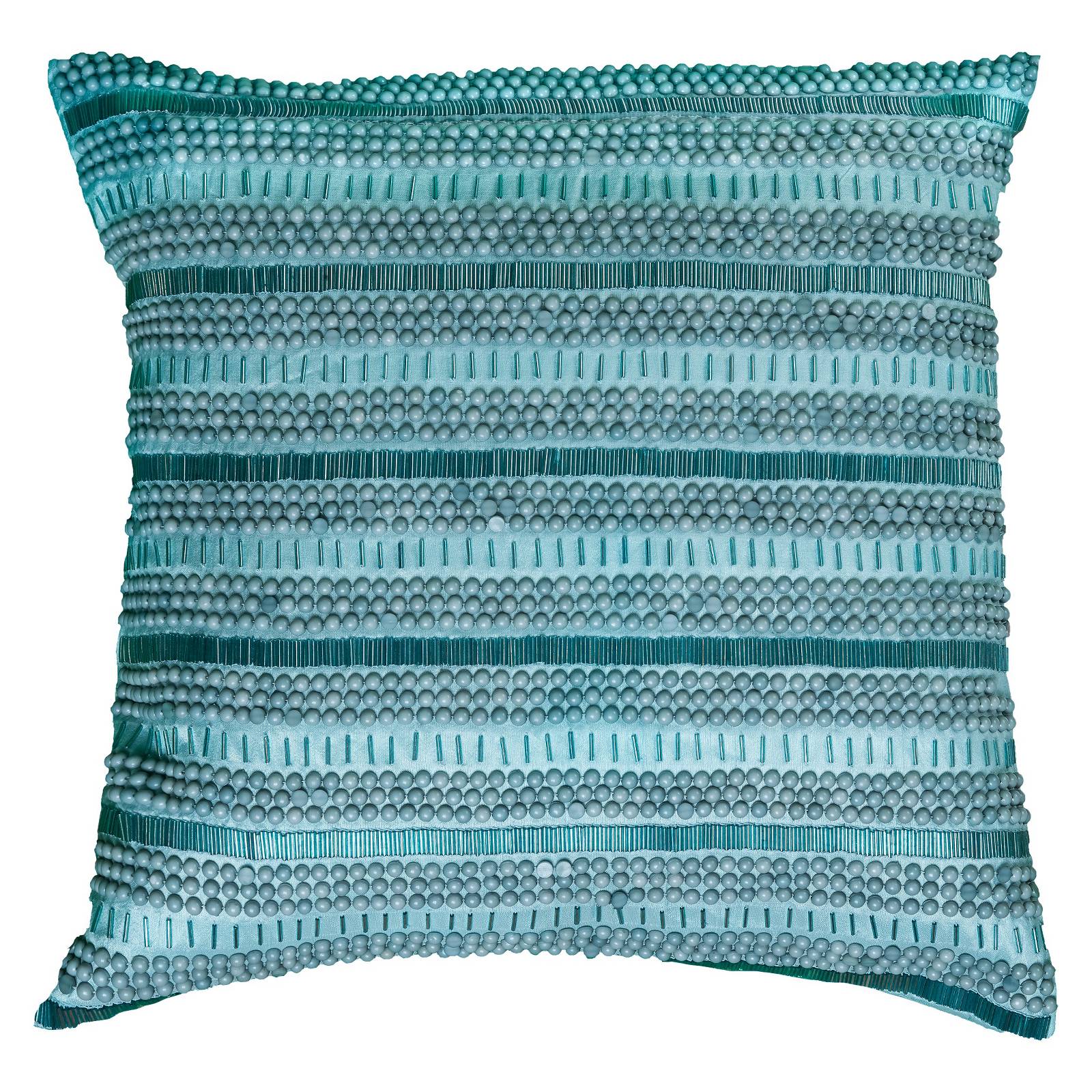 Hand Applique Beads Throw Pillow - Rizzy Home eBay