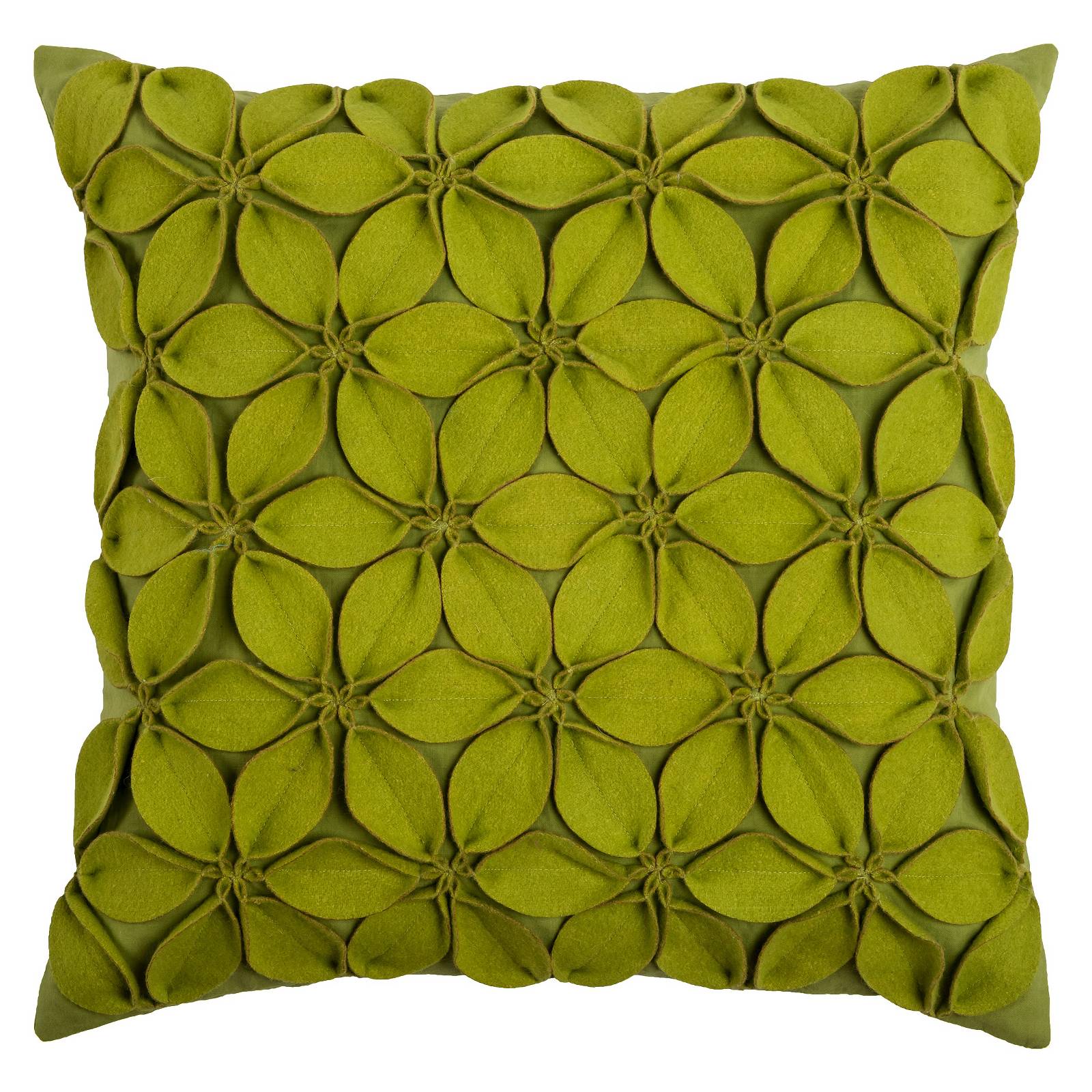 Leaves Applique Throw Pillow - Rizzy Home eBay