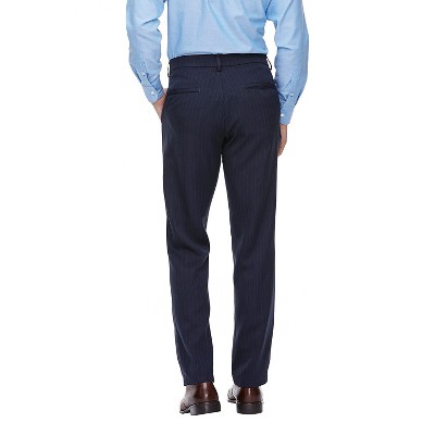 Haggar H26 - Men's Straight Fit Pants Navy (Blue) 42X30