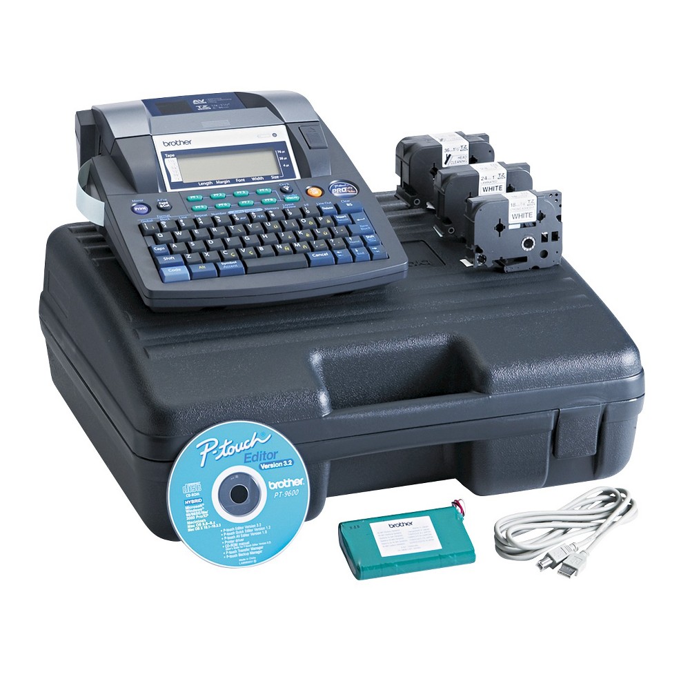 UPC 012502602774 product image for Brother P-Touch PT-9600 Professional Labeling System - Blue | upcitemdb.com