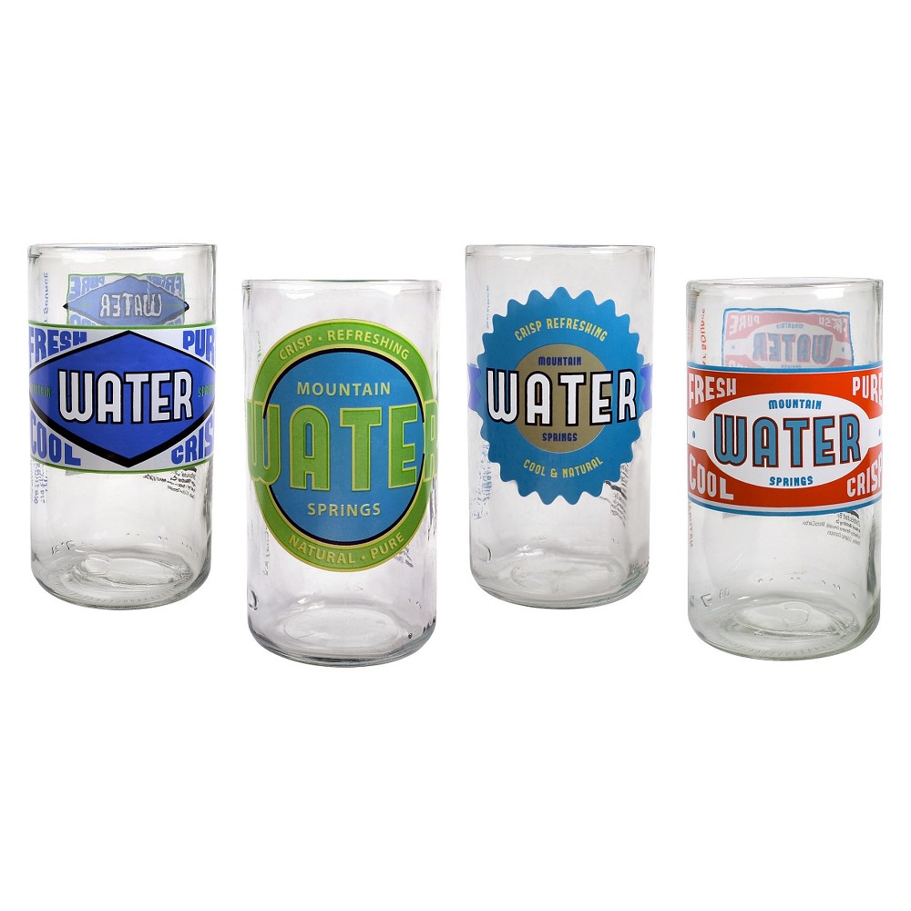 UPC 635452111044 product image for Artland Upcycle Spring Water Highball Glasses Set of 4 | upcitemdb.com