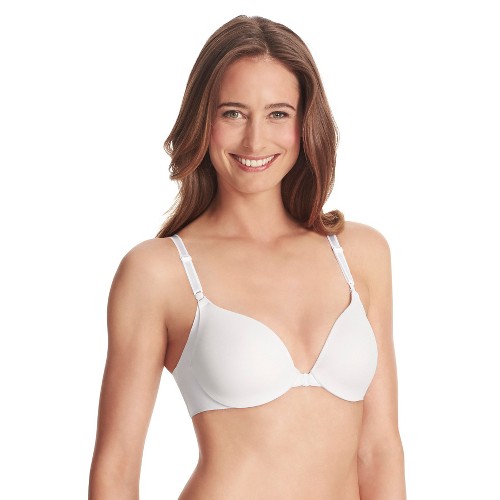 Warner's Simply Perfect Women's Underarm Smoothing Front Close Bra RB2561T - 36C White
