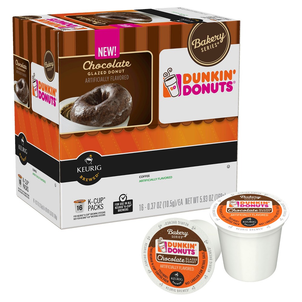 UPC 881334006513 product image for Dunkin' Donuts Chocolate Glazed Donut Coffee K-Cups 16 ct | upcitemdb.com