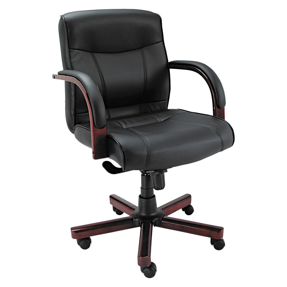 UPC 042167381158 product image for Office Chair: Alera Office Chair - Black/Mahogany | upcitemdb.com
