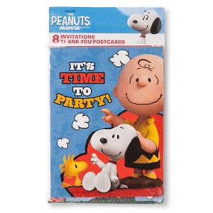 Peanuts Invite and Thank You 16 Count