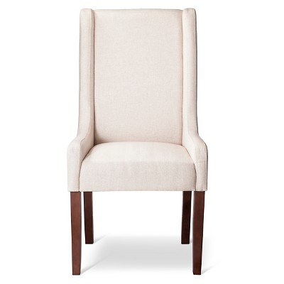 Charlie Modern Wingback Swoop Arm Dining Chair Beige (1 Pack) eBay