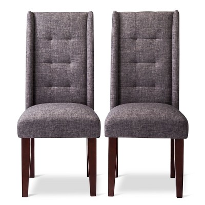 Charlie Pin Tuck Dining Chair (Set of 2) eBay