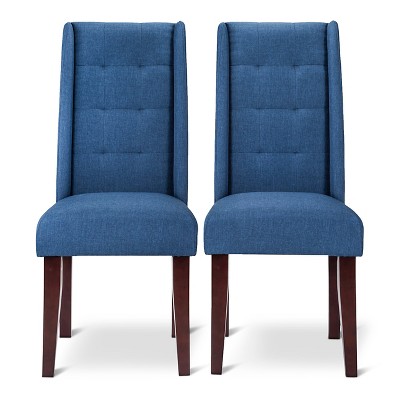 Charlie Pin Tuck Dining Chair (Set of 2) eBay