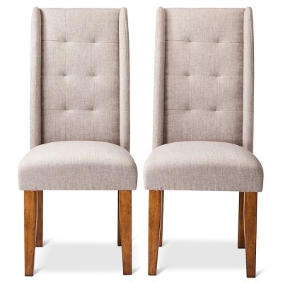 Charlie Pin Tuck Dining Chair (Set of 2) eBay