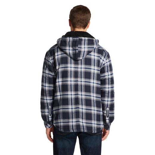 Dickies® - Men's Sherpa Lined Hooded Flannel Shirt Jacket : Target