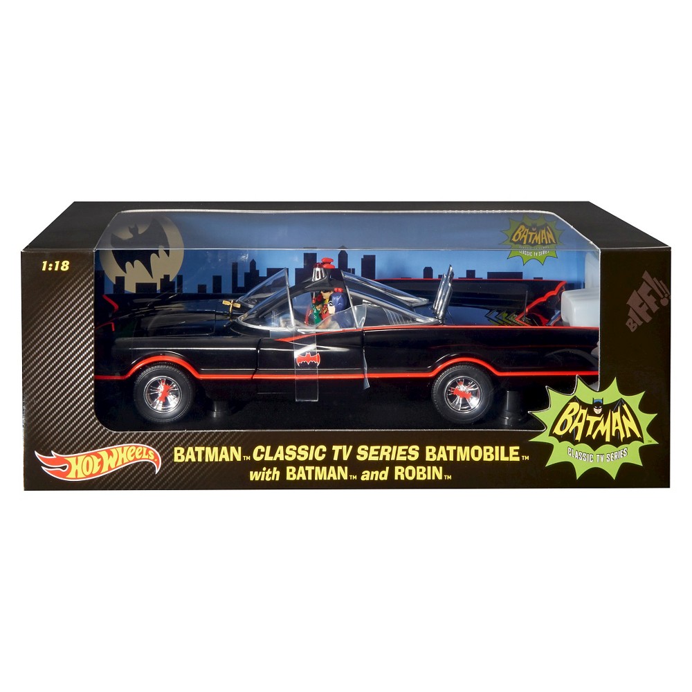 UPC 887961226447 product image for Hot Wheel Elite 1966 Batmobile Die-Cast w/ 2 Figures - 1:18 Scale | upcitemdb.com