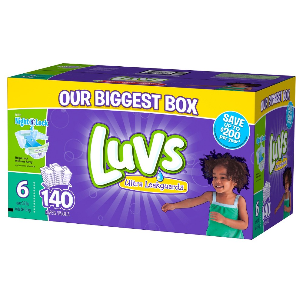 Luvs Pro Level Leak Protection Diapers (Size 5 / 222 ct) 