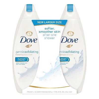 Dove Gentle Exfoliating Body Wash - Sea Minerals - 22 fl oz/2pk