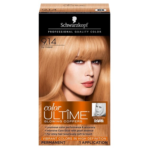 Schwarzkopf Color Ultime Glowing Coppers Hair Color 9.14 Icy Copper - 2.03 oz