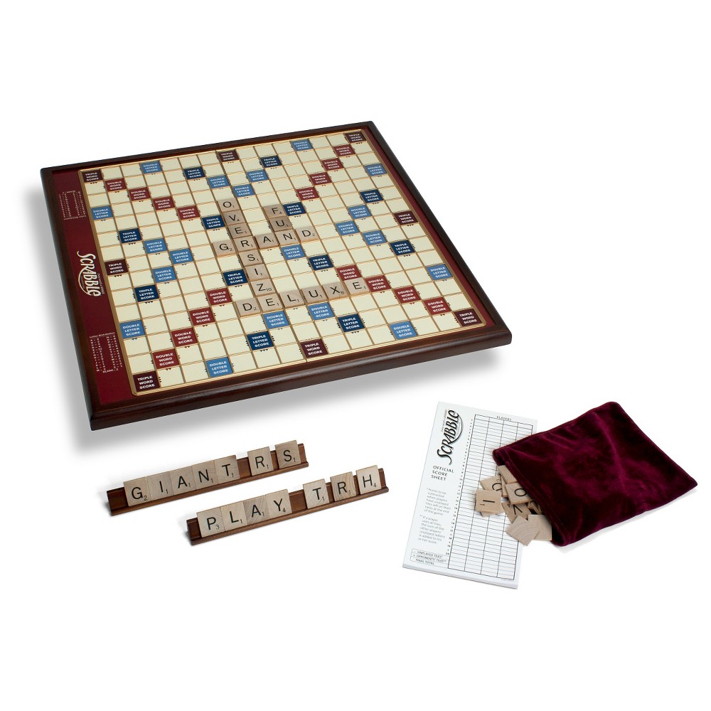 UPC 890382000176 product image for Winning Solutions Giant Scrabble Game Deluxe Wood Edition | upcitemdb.com