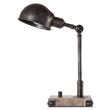 Spotlight Desk Lamp Includes Cfl Bulb, Forge Table Lamp Rust Beekman 1802 Farmhouse