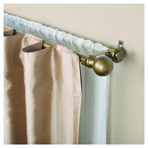 Kenney 5 8" Diameter Decorative Ball Double Curtain Rod