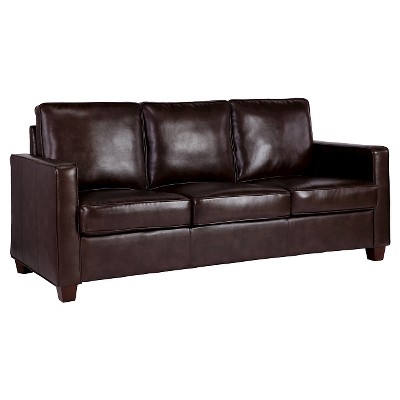 Square Arm Bonded Leather Sofa Threshold eBay