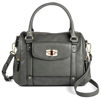 Women's Satchel Faux Leather Handbag with Removable Crossbody Strap