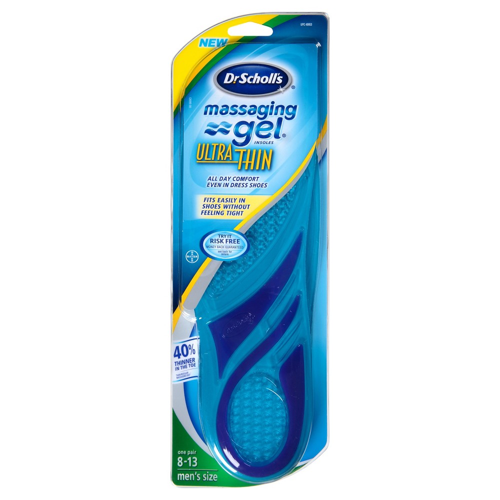UPC 011017409533 product image for Dr Scholl's Ultra-Thin Massaging Gel Insoles For Men | upcitemdb.com