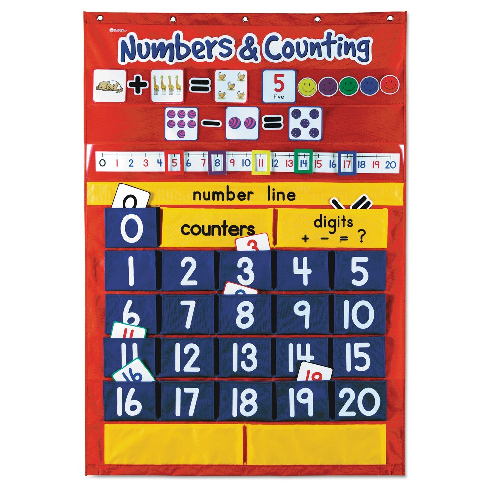 UPC 765023024142 product image for Learning Resources Numbers & Counting Pocket Chart with 194 Cards, 27 Pockets, 2 | upcitemdb.com