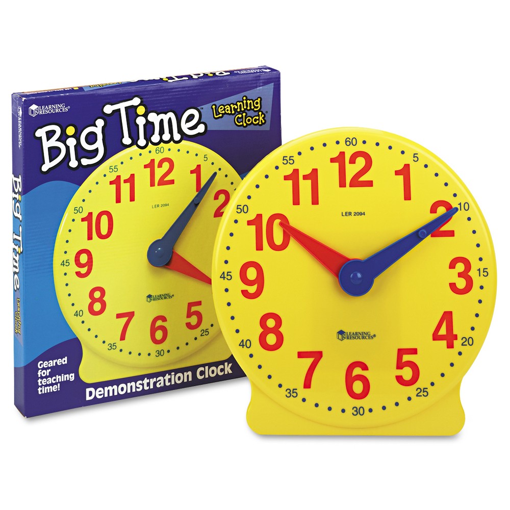 UPC 765023007763 product image for Learning Resources Big Time Learning Clocks 12-Hour Demonstration Clock for Grad | upcitemdb.com