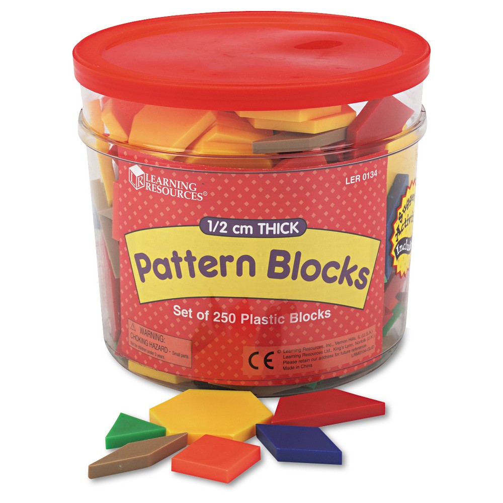 UPC 765023000757 product image for Learning Resources Pattern Blocks, Grades Pre-K and Up | upcitemdb.com
