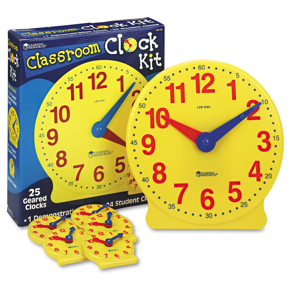 UPC 765023012781 product image for Learning Resources Classroom Clock Kit, Learning Clock, for Grades Pre-K-4 | upcitemdb.com