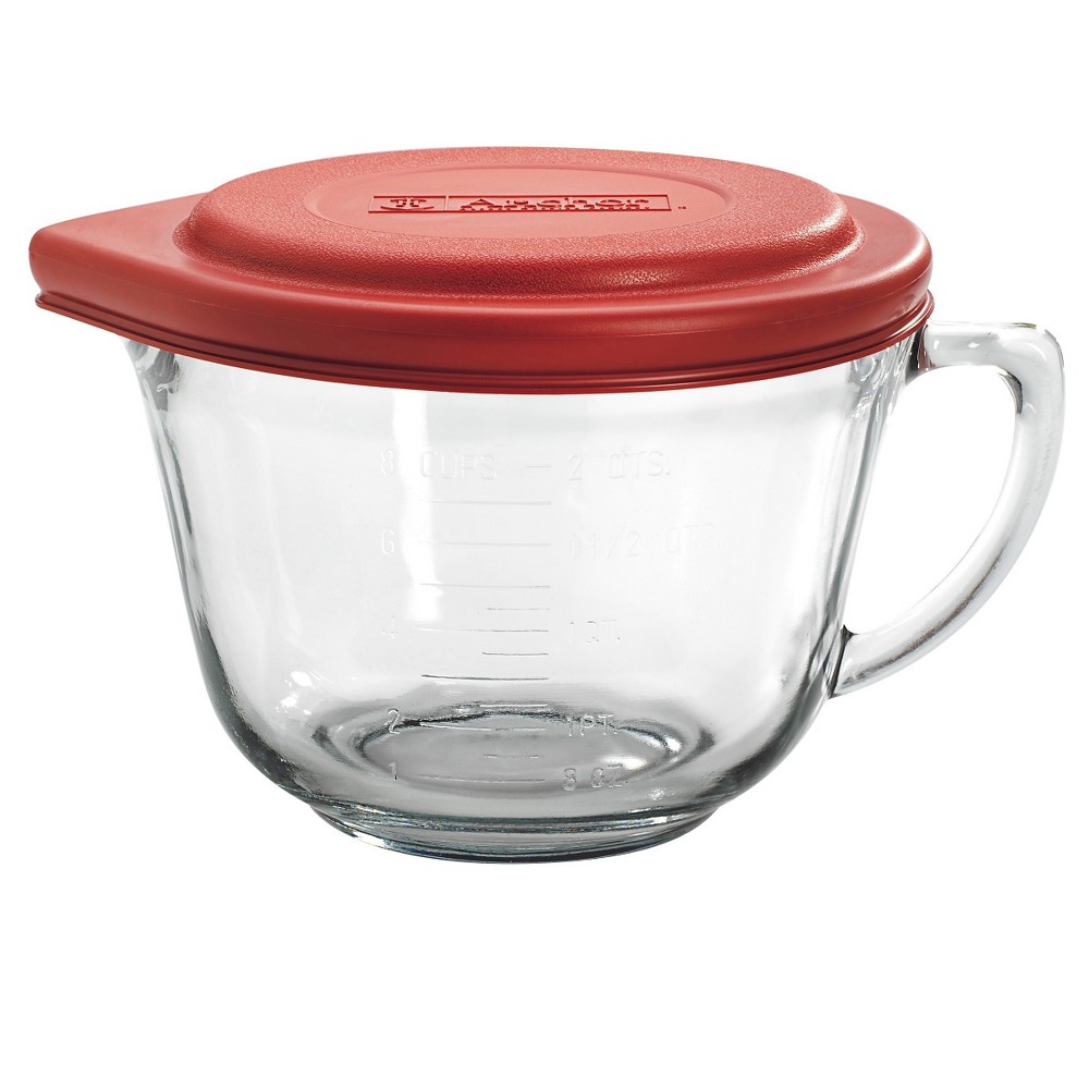 UPC 076440915570 product image for Anchor Hocking 2 qt Batter Bowl with Lid, Medium Clear | upcitemdb.com