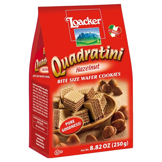 Quadratini Hazelnut Bite Size Wafer Cookies 8.82 oz Target