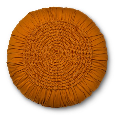 Gold & Tan Round Throw Pillow - Xhilaration : Target