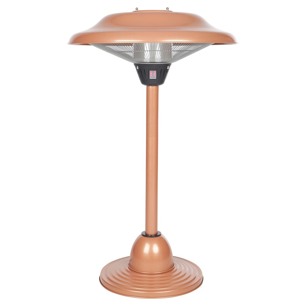 UPC 690730606599 product image for Patio Heater: Fire Sense Copper Finish Table Top Round Halogen Patio Heater, Cop | upcitemdb.com