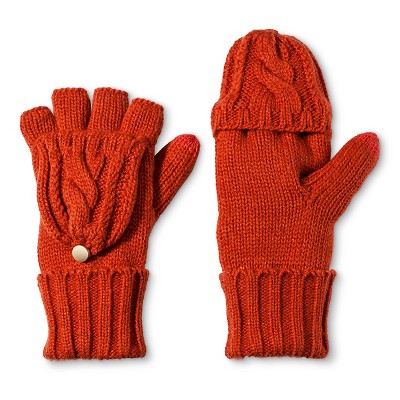 Women's Cable Knit FlipTop Mittens Merona