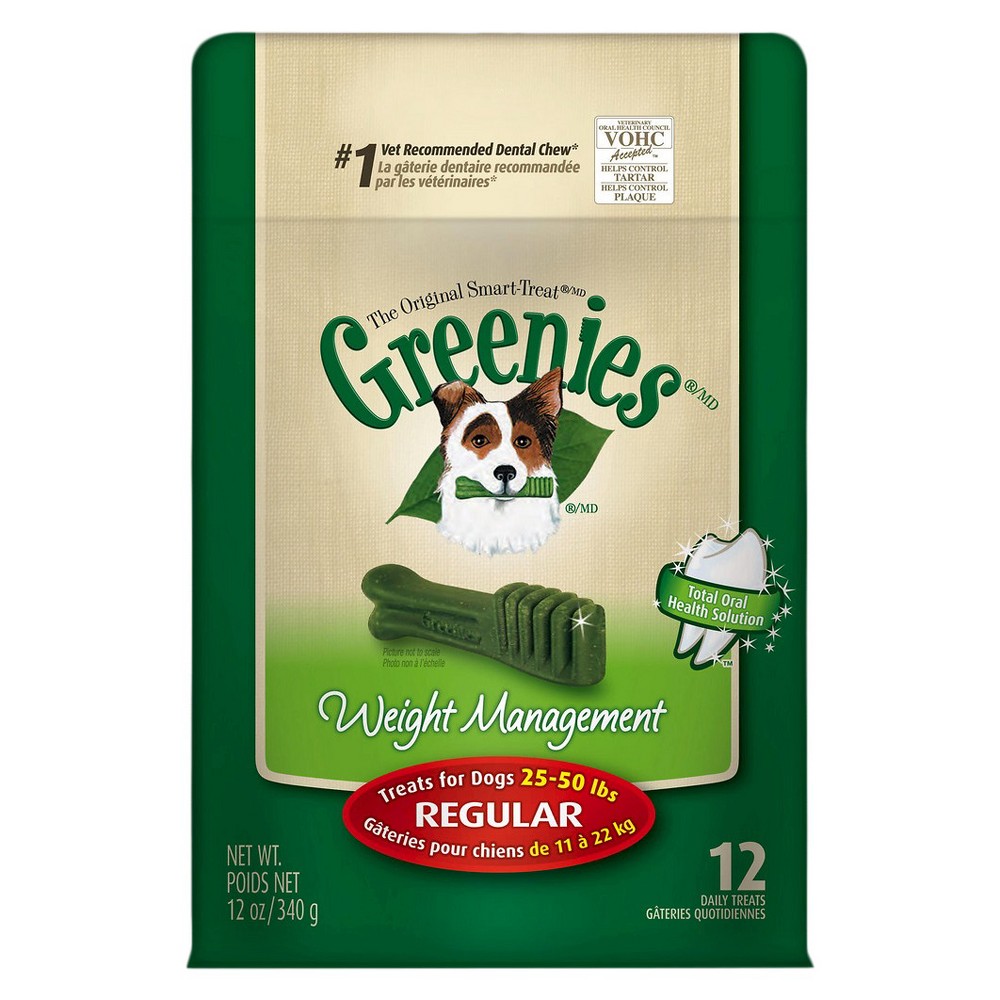 UPC 642863044250 product image for Greenies Weight Management Dental Chews Treat-Pak Regular Dog-12 Oz | upcitemdb.com