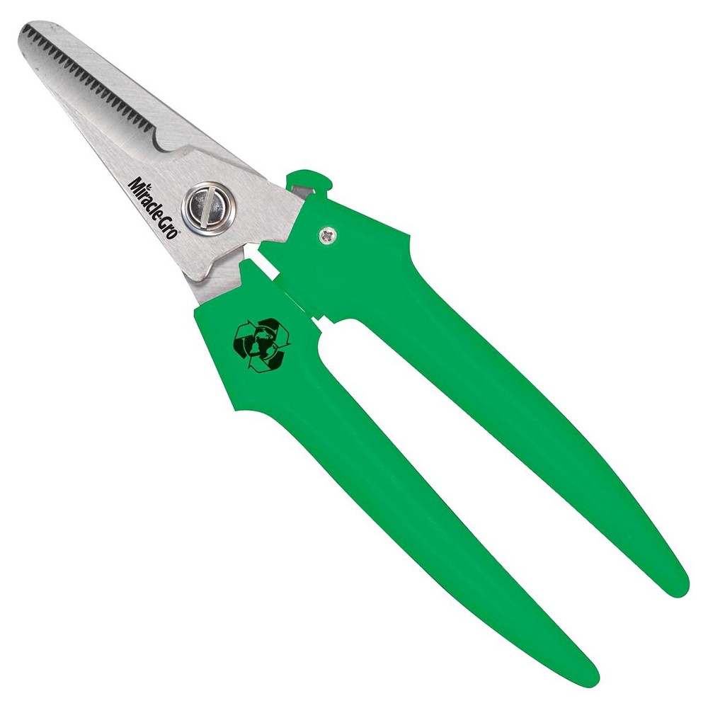 UPC 015829189348 product image for 7.5 Stainless Steel Bunch Cutter With Wire Cutting Notch - Green - Miracle-Gro | upcitemdb.com