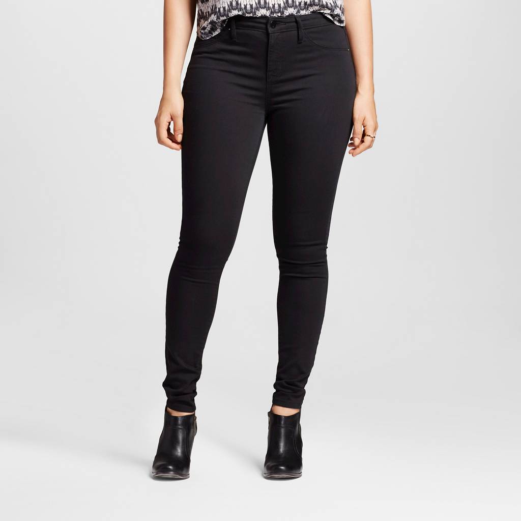 Women's Mid-rise Skinny Jegging (Curvy Fit) Black - Mossimo™. Image 1 of 6.