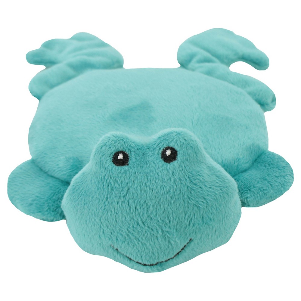 UPC 667902502720 Plush Dog Toy Blue Frog with Full Body Disc Squeaker