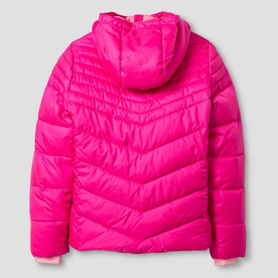 C9 Champion Girls' Puffer Jacket Pink - S, Girl's, Pinksicle