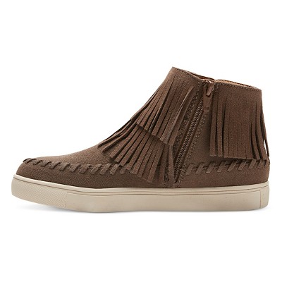 fringe high top sneakers