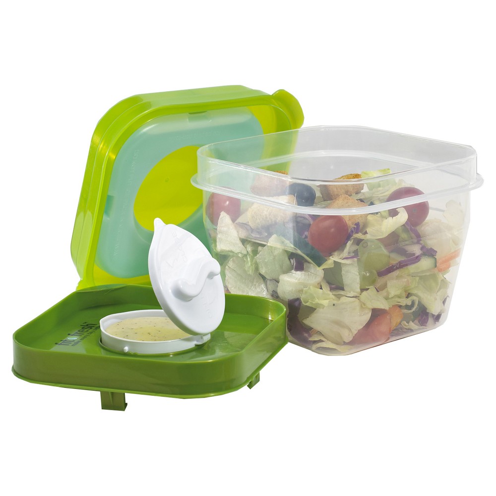 UPC 700522002109 product image for Fit & Fresh Salad Shaker with Ice Pack, Green | upcitemdb.com