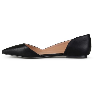 Women's Journee Collection Cortini Pointed Toe Flats - Black 9
