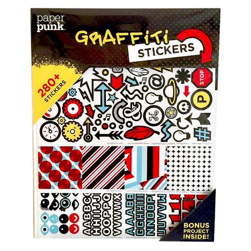 Paper Punk Graffiti Stickers, 280ct