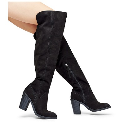 Women's dv Marilyn Over the Knee Fashion Boots - Black 9.5