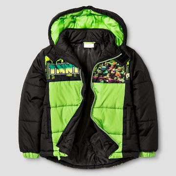 Boys' Teenage Mutant Ninja Turtles Puffer Jacket - Green
