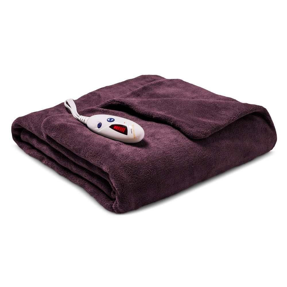 UPC 657812151248 Heated Microplush Throw Purple Biddeford, Purple