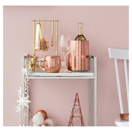 Marble & chrome bar cart