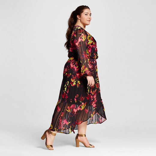 Women&-39-s Plus Size Feminine Maxi Dress - Ava &amp- Viv™ : Target