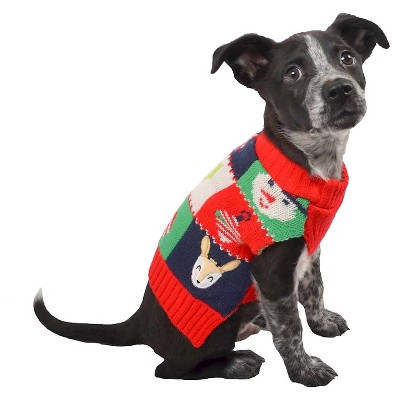 Holiday Blocks Ugly Sweater Pet Apparel - M